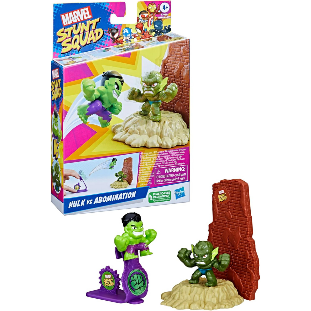 Hasbro Marvel Stunt Squad Eroi vs Cattivi Assortiti Playset per Bambini da 4+ Anni - F6895 Hasbro Marvel Stunt Squad Eroi vs Cattivi Assortiti Playset per Bambini da 4+ Anni - F6895