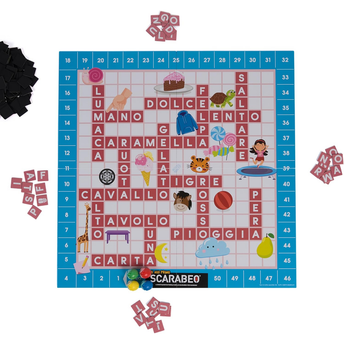 Editrice Giochi Il Mio First Scarabeo – Brettspiel Zum Buchstaben Lernen Für Kinder Ab 4 Jahren