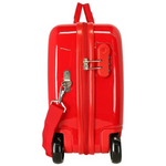 Trolley Cavalcabile 4 Ruote Cars Lightning Mcqueen Rosso