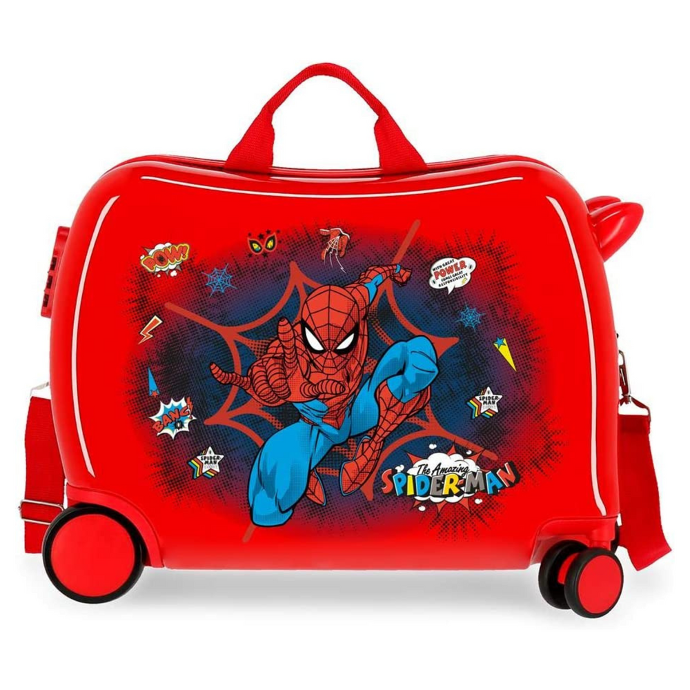 Trolley Cavalcabile 4 Ruote Spiderman Pop