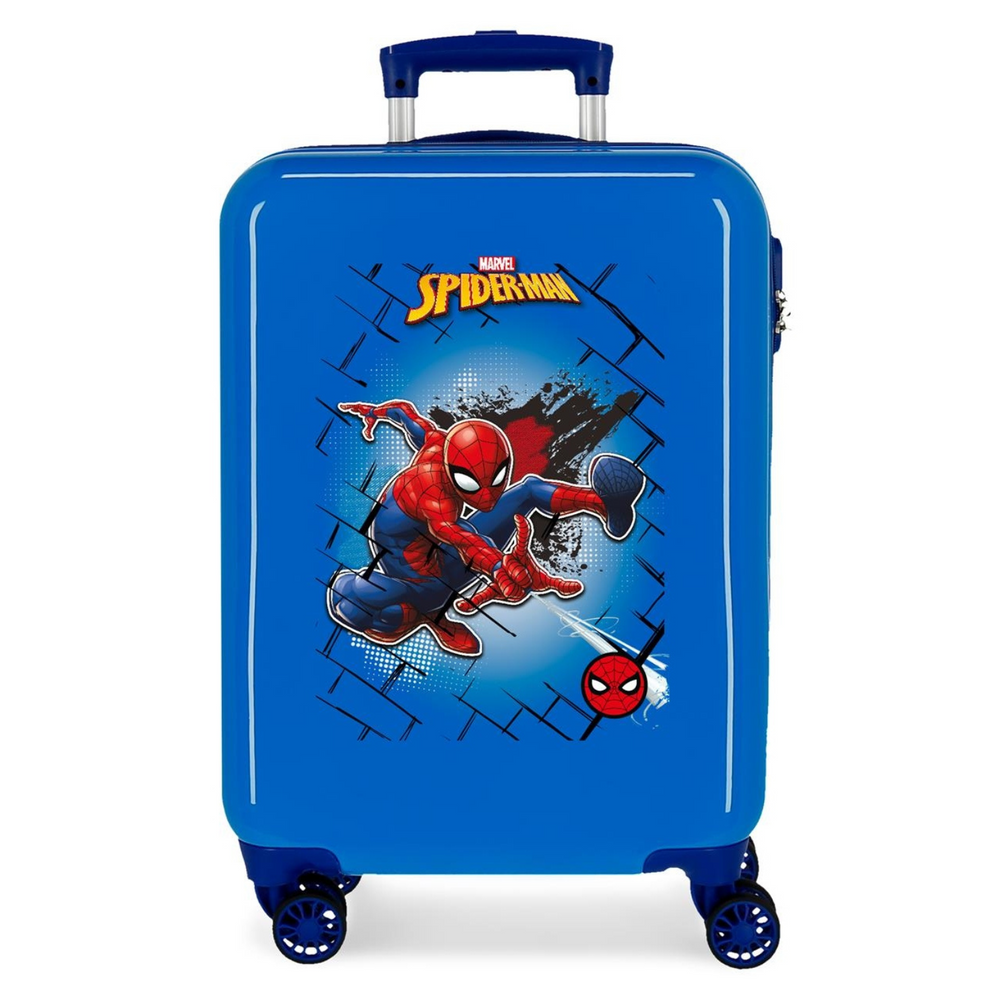Trolley Rigido Spiderman Azzurro 55 cm
