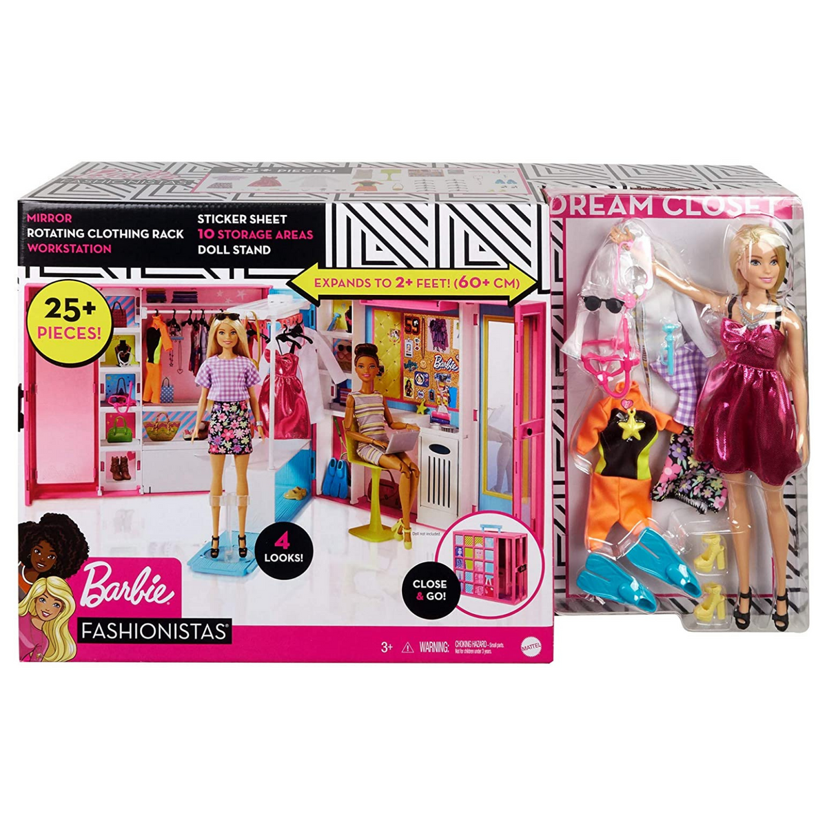 Barbie - Set Camera da letto di Barbie, include una bambola in
