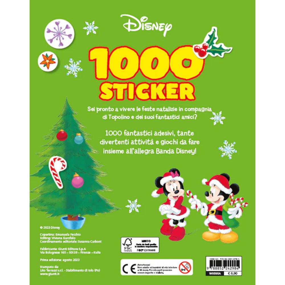 1000 Sticker Natale Disney