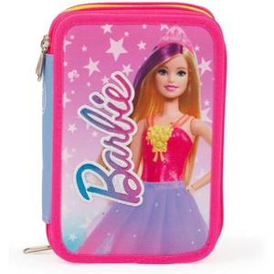 Astuccio 3 Zip Barbie