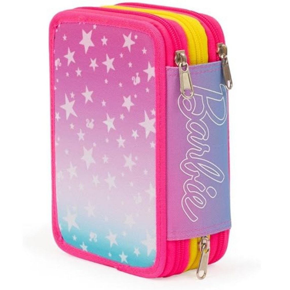 Astuccio 3 Zip Barbie