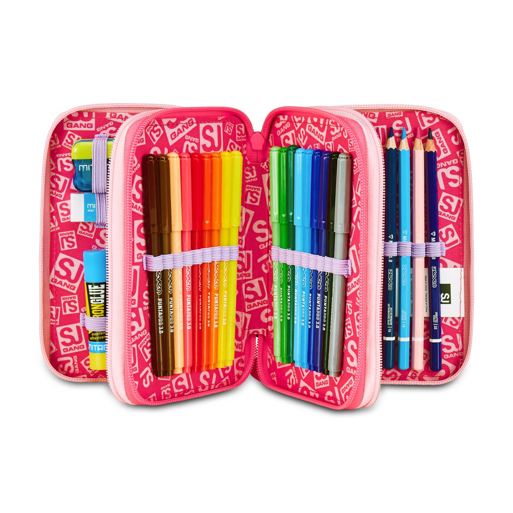 Astuccio 3 Zip Seven SJ Gang Cat&Air Girl