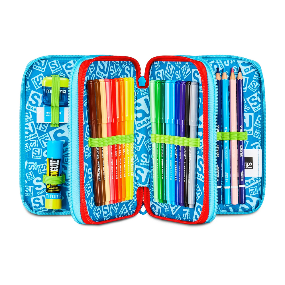 Astuccio 3 Zip Seven SJ Gang Game Led Boy