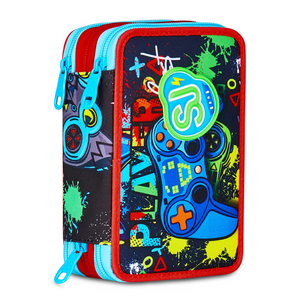 Astuccio 3 Zip Seven SJ Gang Game Led Boy