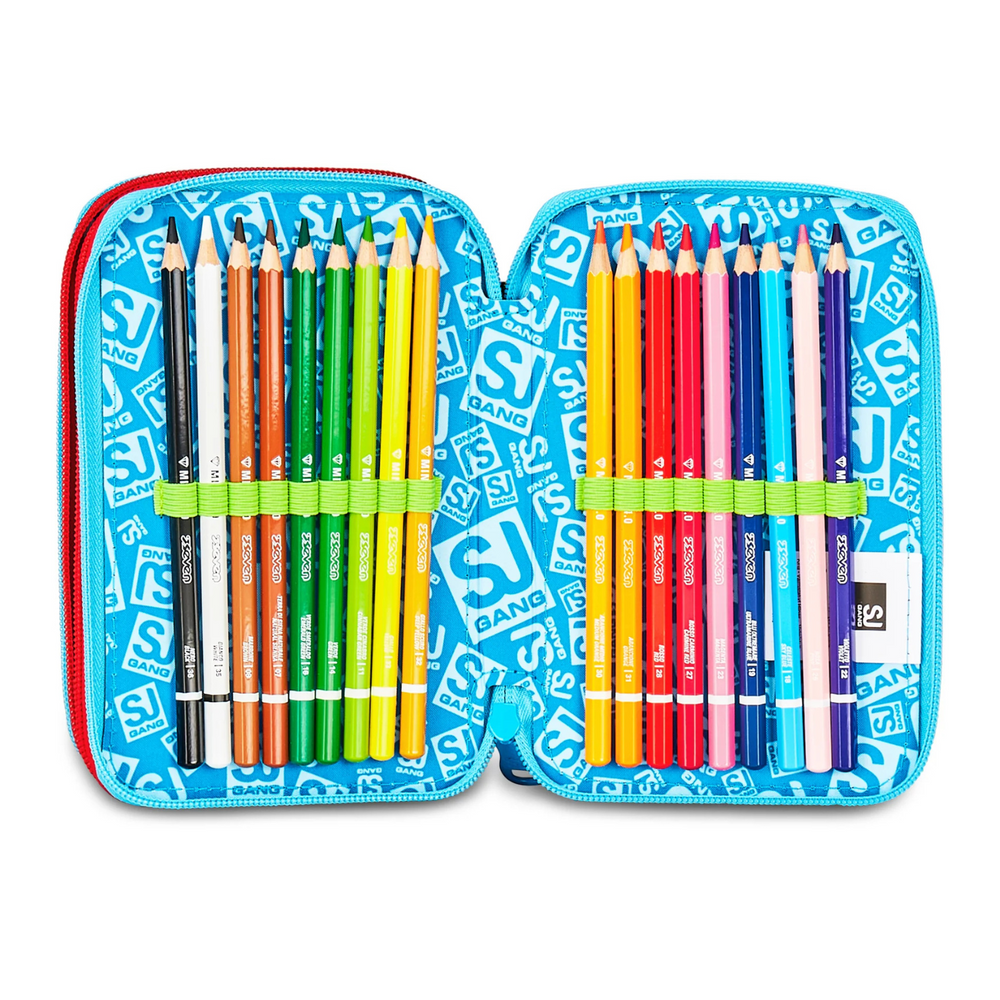 Astuccio 3 Zip Seven SJ Gang Game Led Boy