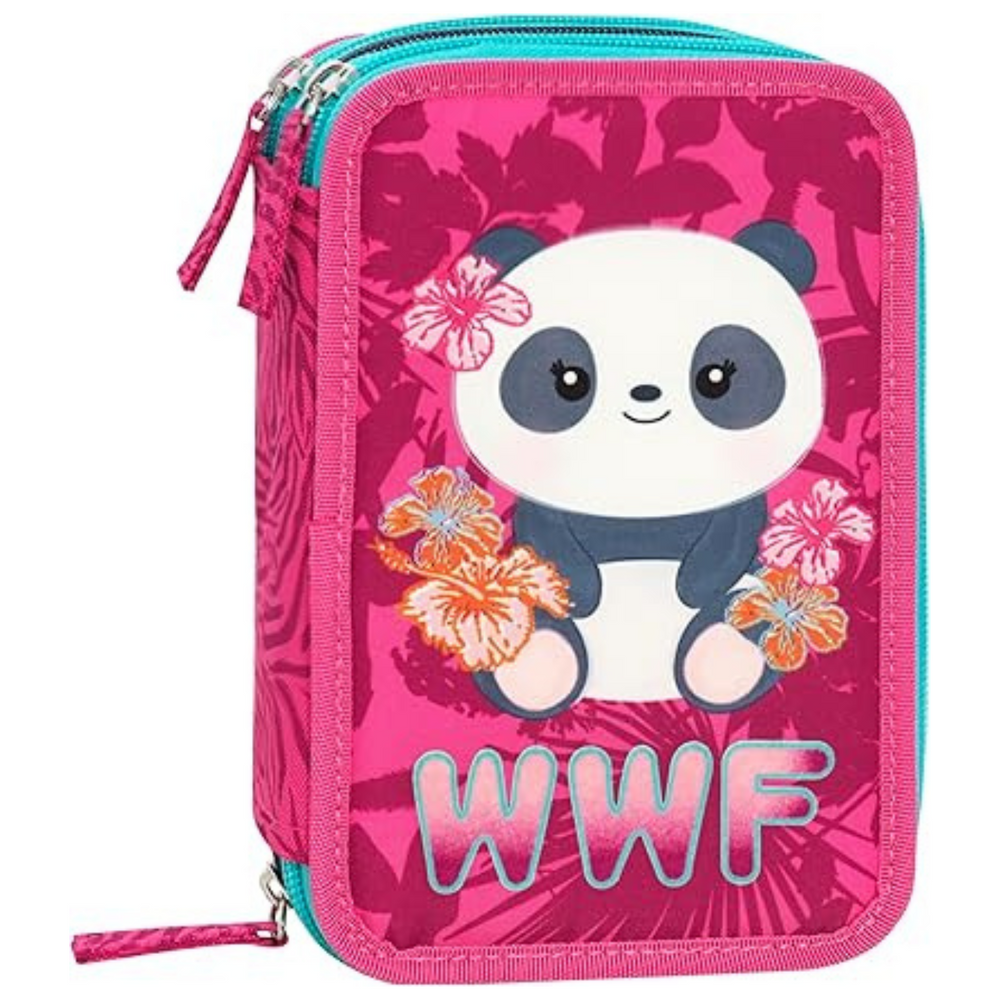 Astuccio 3 Zip WWF Panda Girl