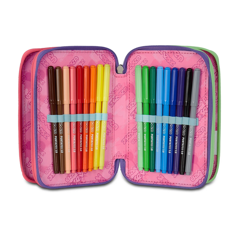 Astuccio Seven 3 Zip Optical Shade Girl