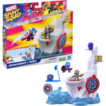 Avengers Stunt Squad Playset Capitan America Vs Thanos