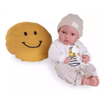 Bambola Reborn Neonato Erik 42 cm Con Cuscino Smile Antonio Juan