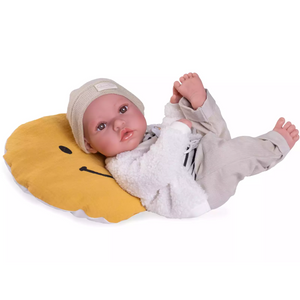 Bambola Reborn Neonato Erik 42 cm Con Cuscino Smile Antonio Juan