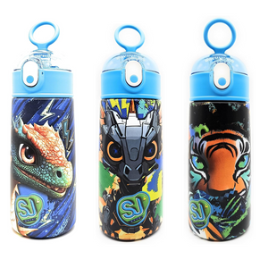 Borraccia Termica Sj Gang Animali Boy con cannuccia
