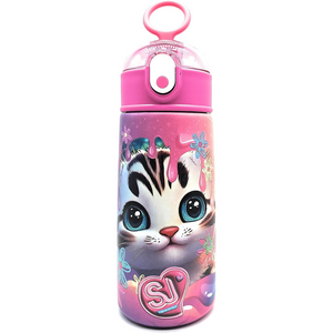 Borraccia Termica Sj Gang Animali Girl con cannuccia