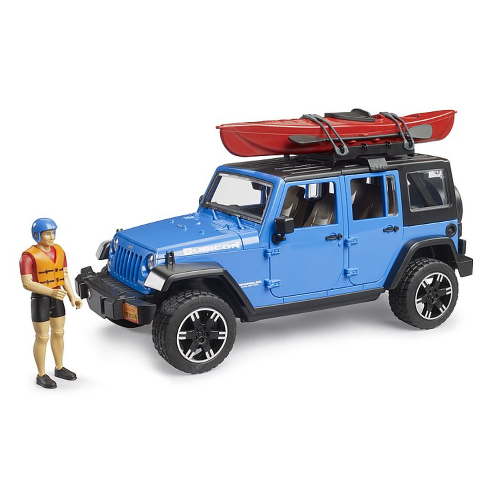 Bruder 02529 - Jeep Wrangler Rubicon Unlimited con kayak e kayaker