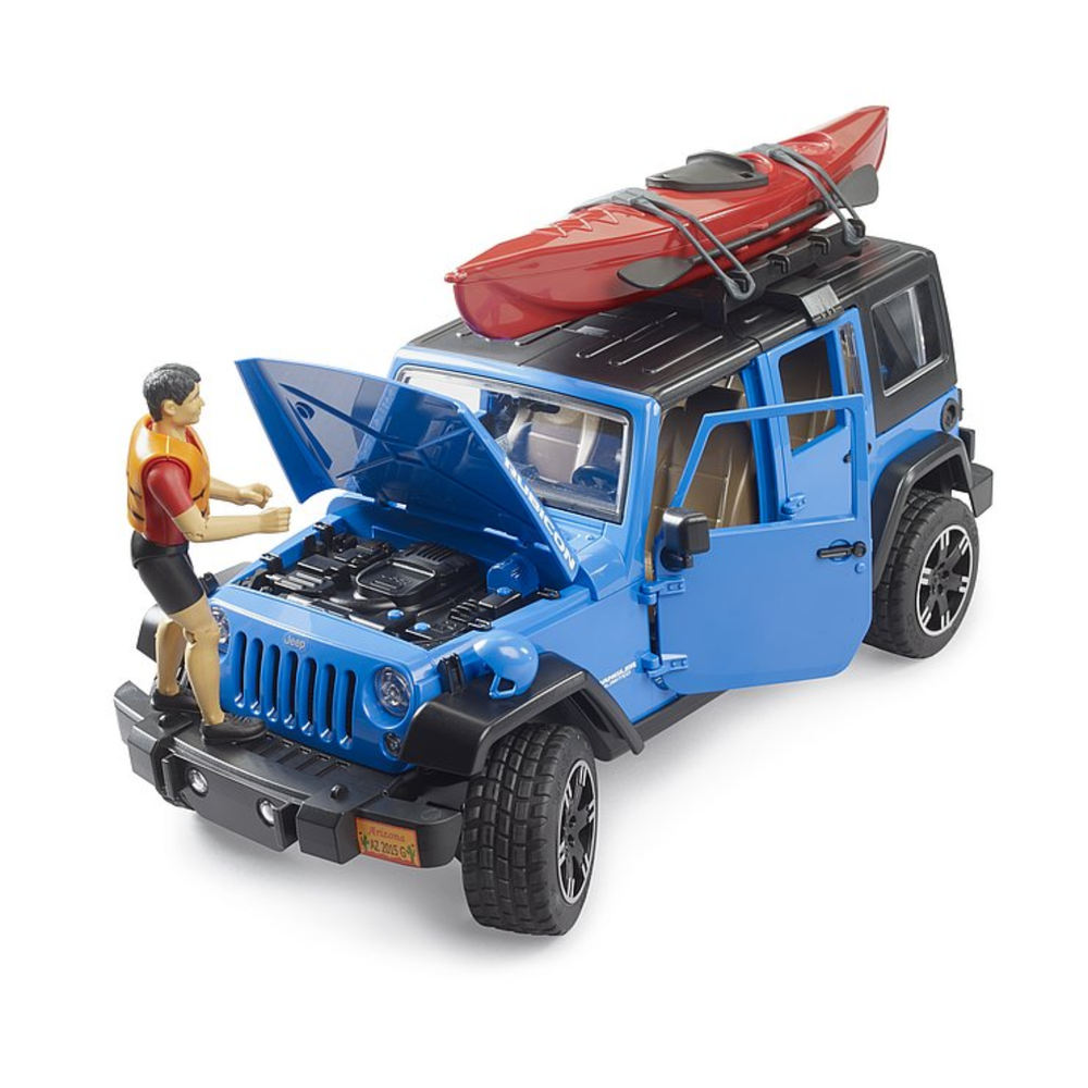 Bruder 02529 - Jeep Wrangler Rubicon Unlimited con kayak e kayaker