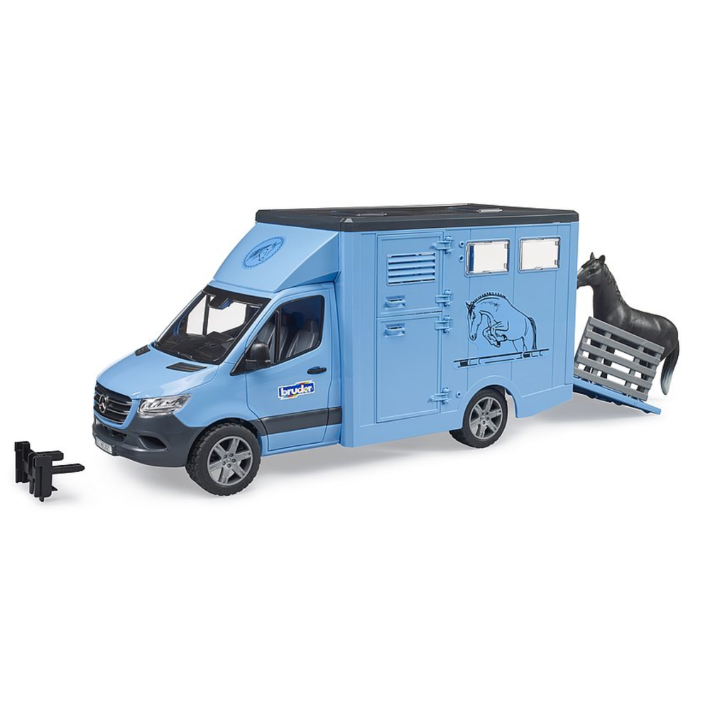 Bruder 02674 - MB Sprinter camion per trasporto animali 1 cavallo