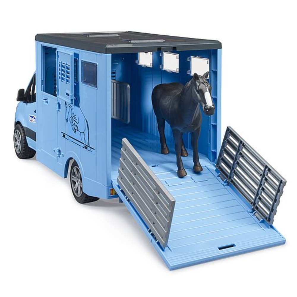 Bruder 02674 - MB Sprinter camion per trasporto animali 1 cavallo