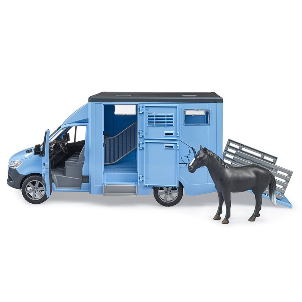 Bruder 02674 - MB Sprinter camion per trasporto animali 1 cavallo