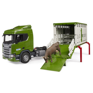 Bruder 03548 - Camion Trasporto Animali Scania Super 560R