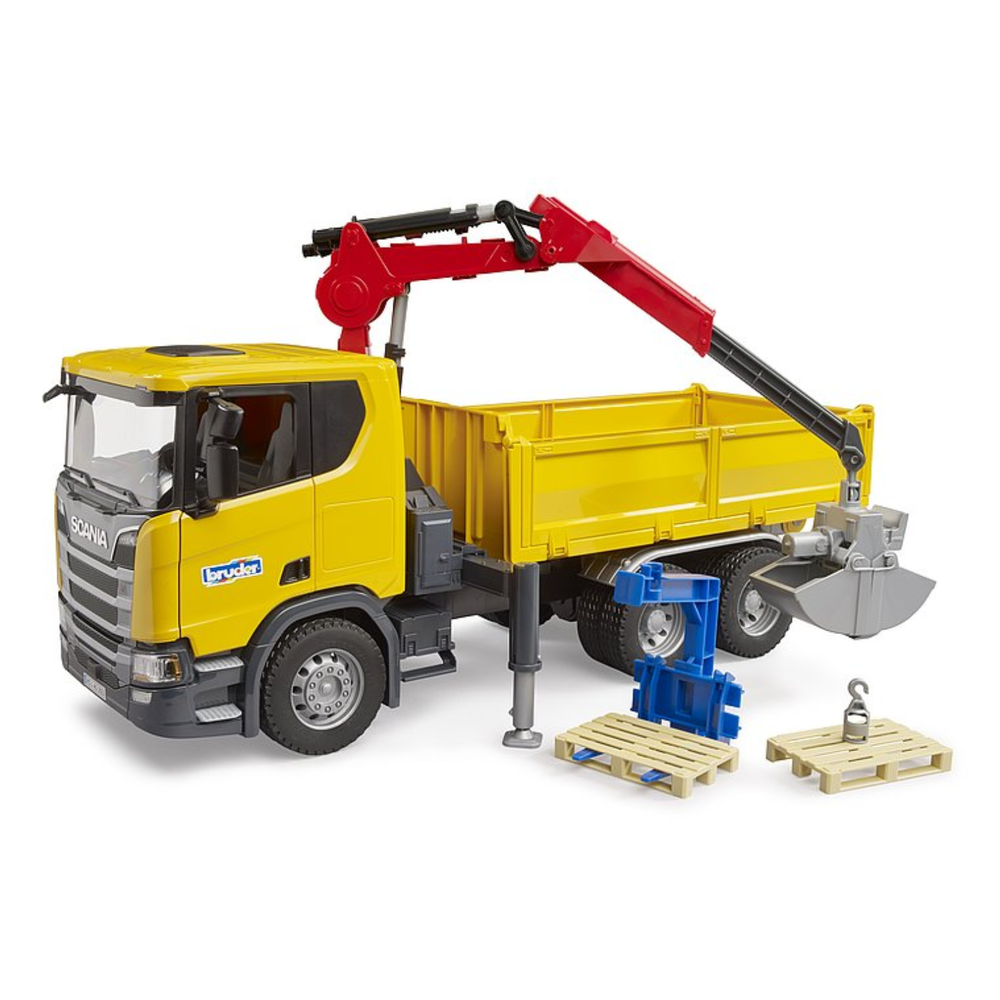 Bruder 03551 - Camion da cantiere Scania Super 560R con gru