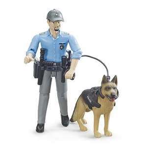 Bruder 62150 - Poliziotto con cane