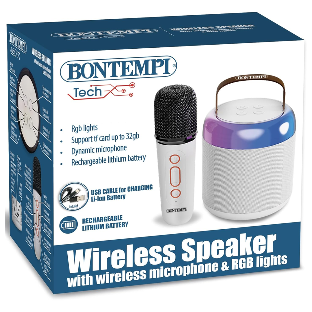 Cassa Acustica Wireless Con Microfono Bontempi