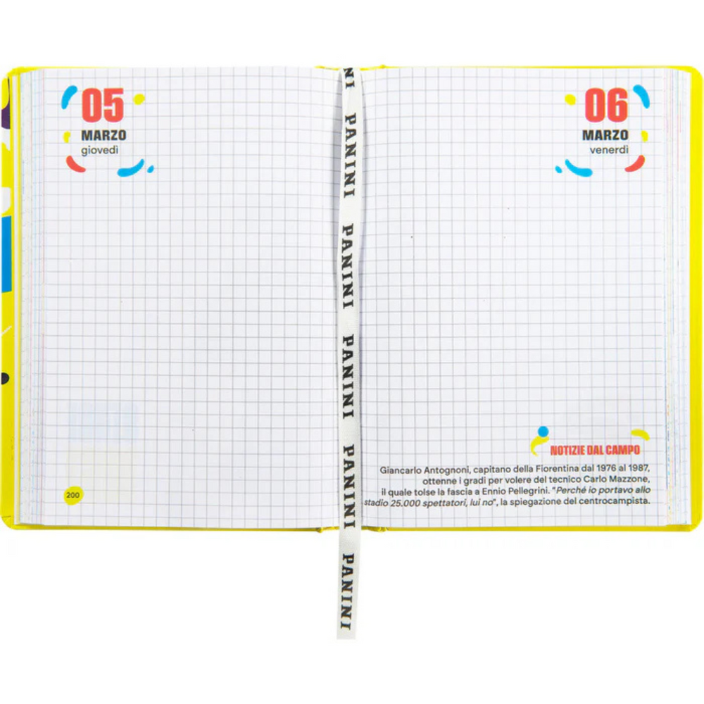 Diario Scuola Datato Calciatori Panini 2025/2026
