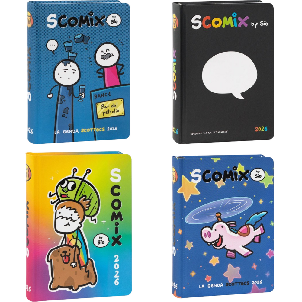 Diario Scuola Datato Comix Scottecs by Sio 2025/2026