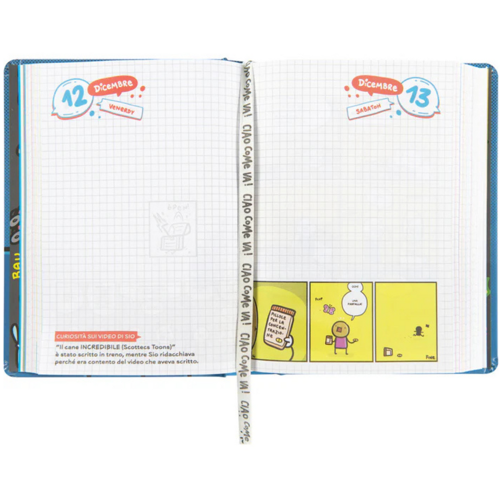 Diario Scuola Datato Comix Scottecs by Sio 2025/2026