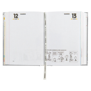 Diario Scuola Datato Special Comix Standard Argento 2025/2026