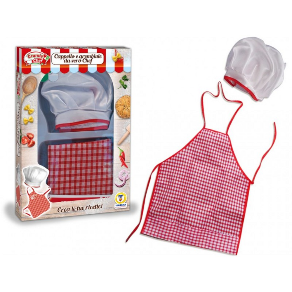 Grande Chef Cappello Da Cuoco E Grembiule