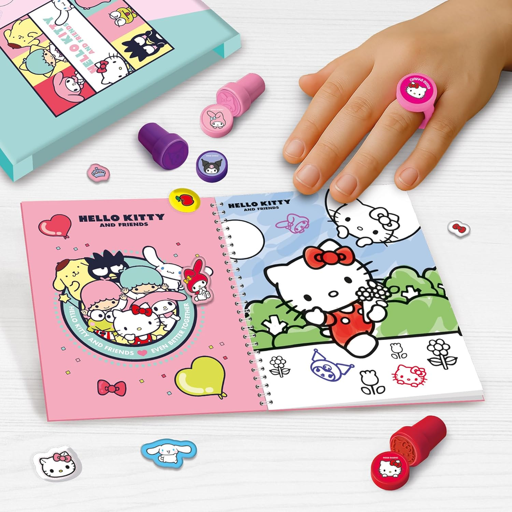 Libro Sticker a Timbrini Hello Kitty