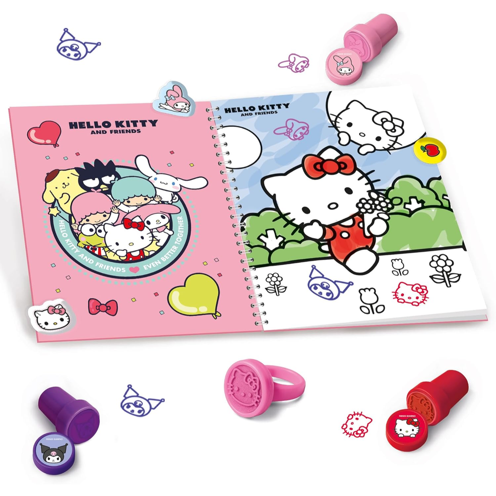 Libro Sticker a Timbrini Hello Kitty