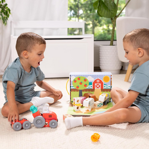 Melissa & Doug Blockables Fattoria Blocchi Costruzione In Legno