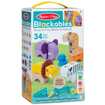 Melissa & Doug Blockables Safari Blocchi Costruzione In Legno