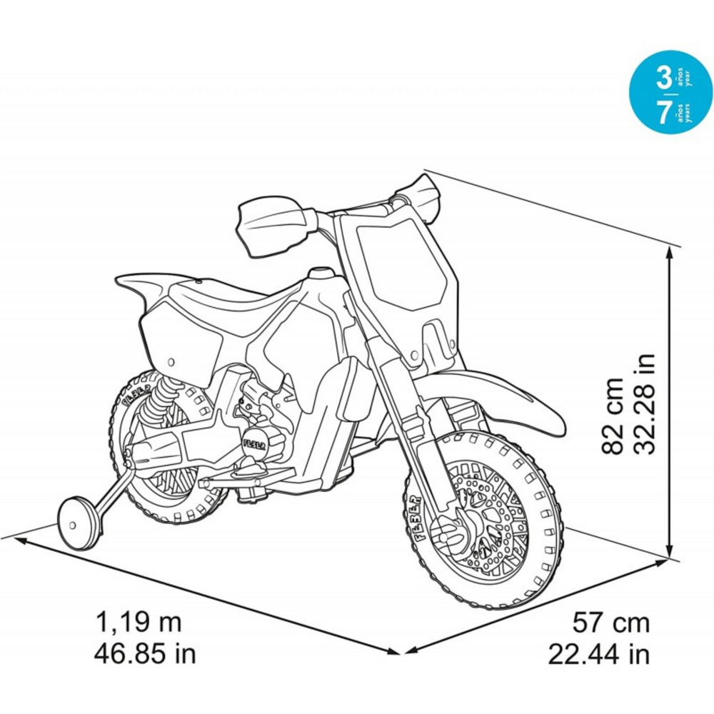 Moto Cross 6Volts Arancio