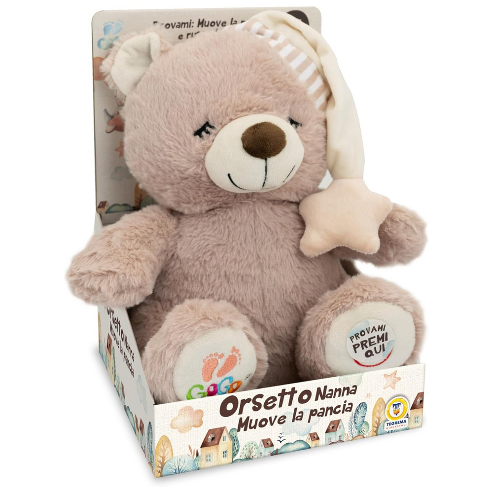 Gogo - Orsetto Ninna Nanna Con Luce 2 Colori 35Cm Gogo - Orsetto Ninna Nanna Con Luce 2 Colori 35Cm