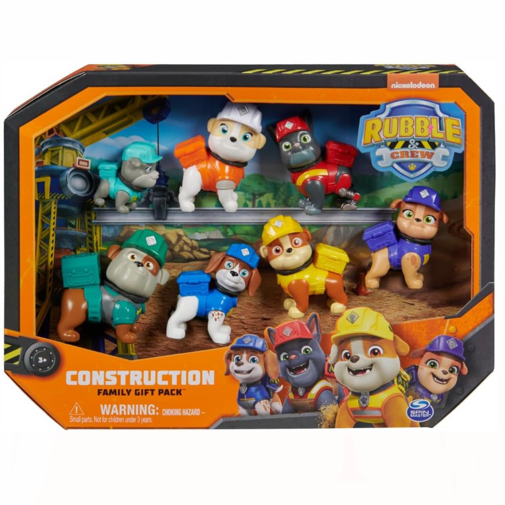 Paw Patrol Rubble & Crew Family Confezione 7 Personaggi