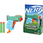 Pistola Nerf MicroShots Minecraft Guardian Mini Blaster