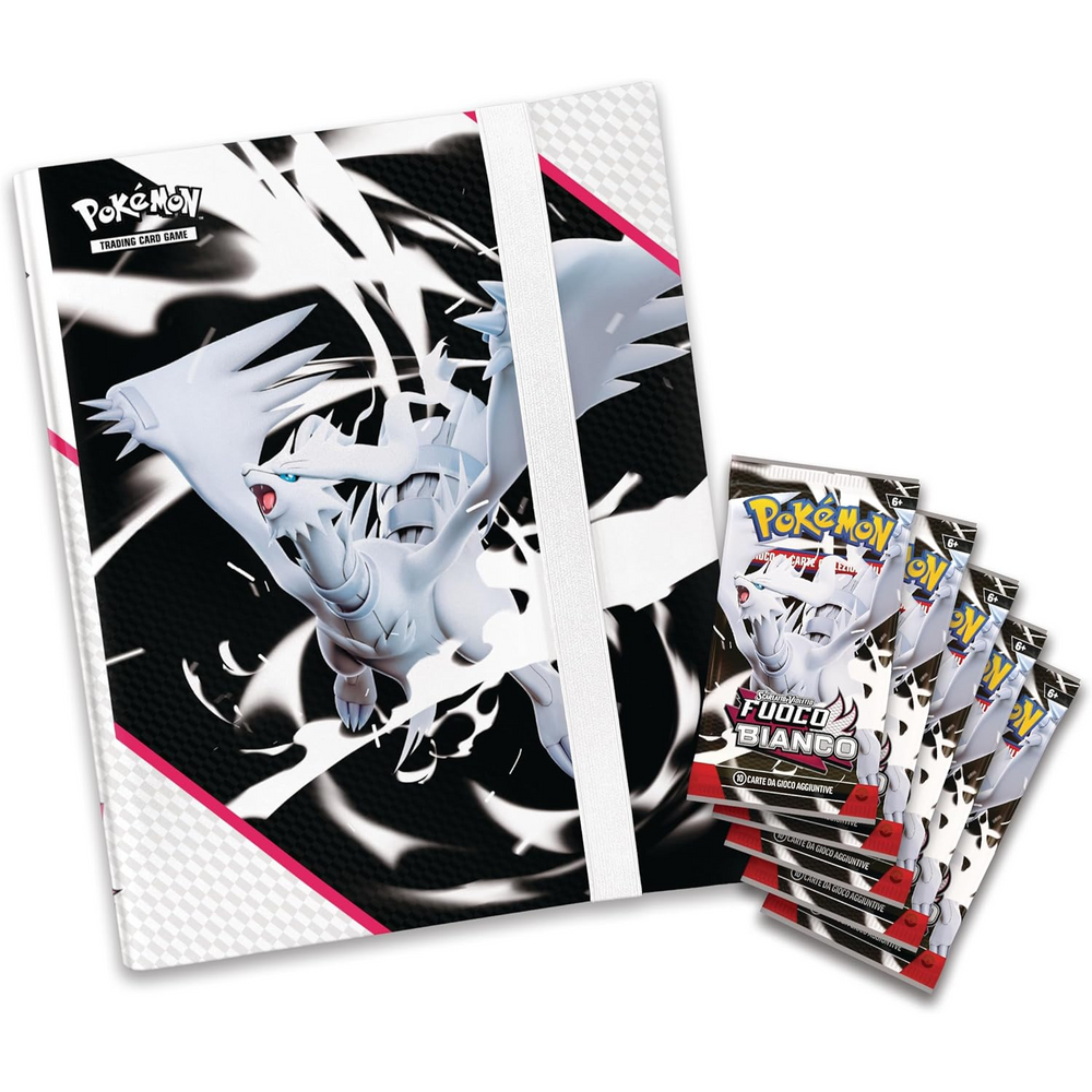 Pokemon Collezione Con Raccoglitore Fuoco Bianco