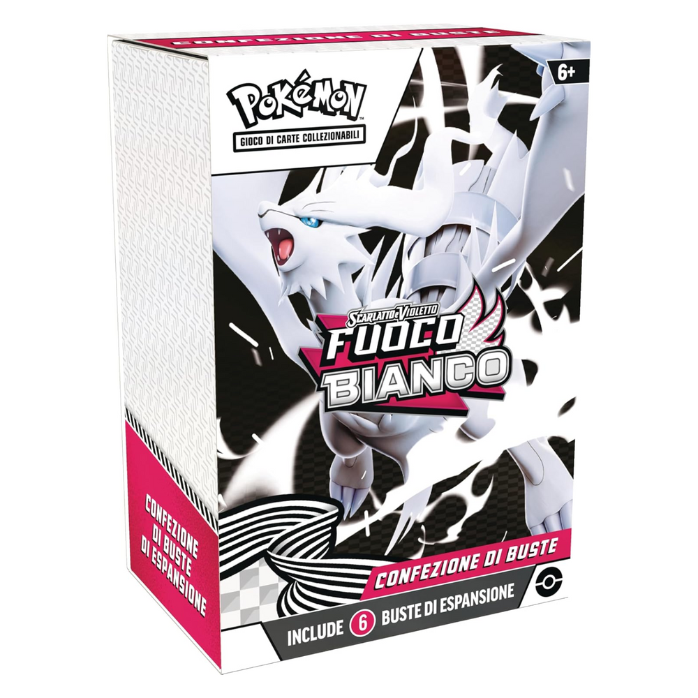 Pokemon Confezione 6 Buste Espansione Fuoco Bianco