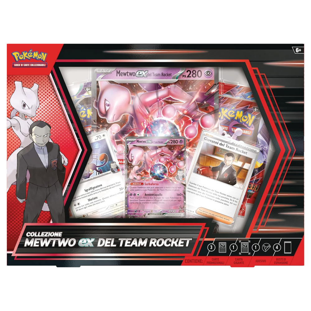 Pokemon Set Collezione Mewtwo-ex del Team Rocket