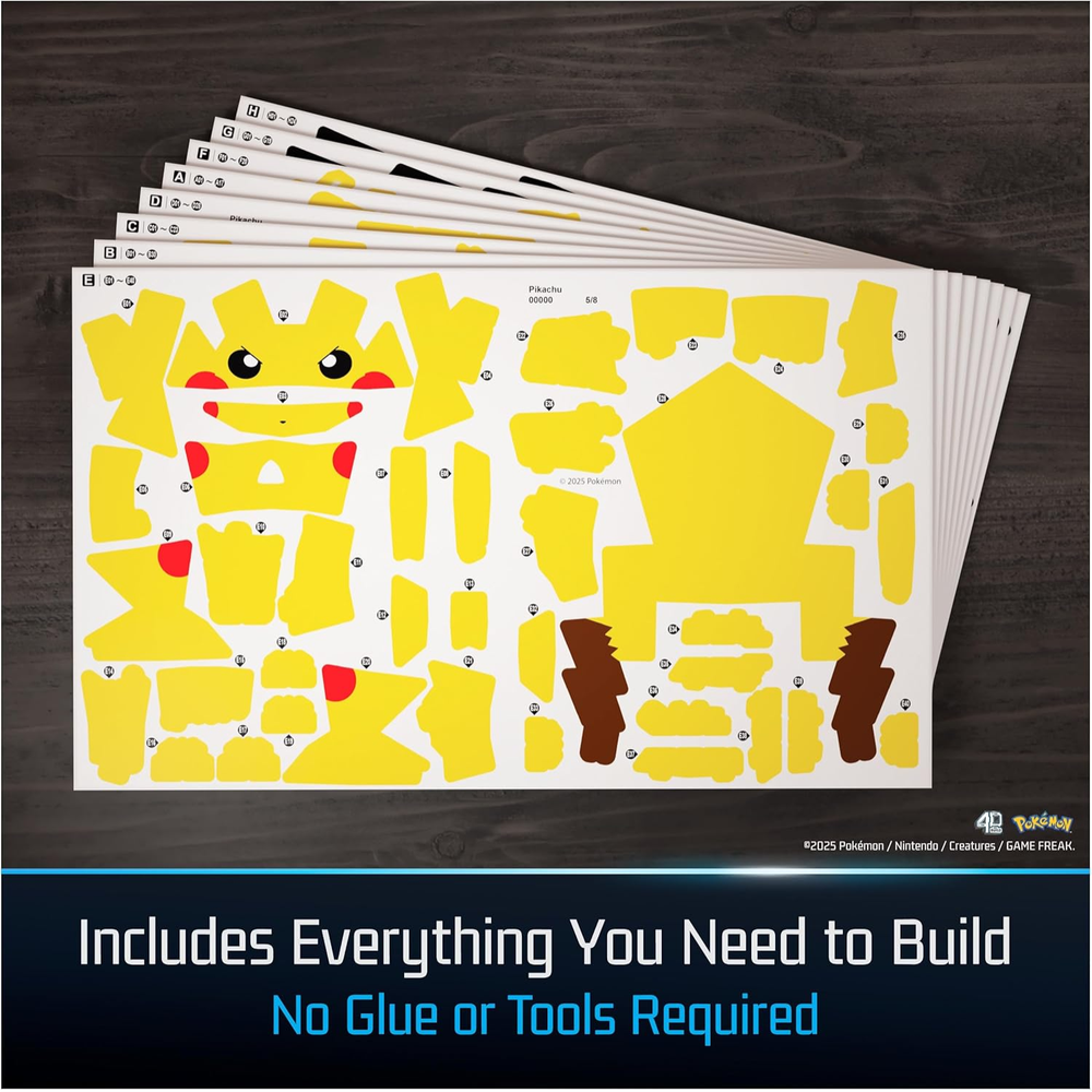 Puzzle 4D Pokemon Pikachu 201 Pezzi