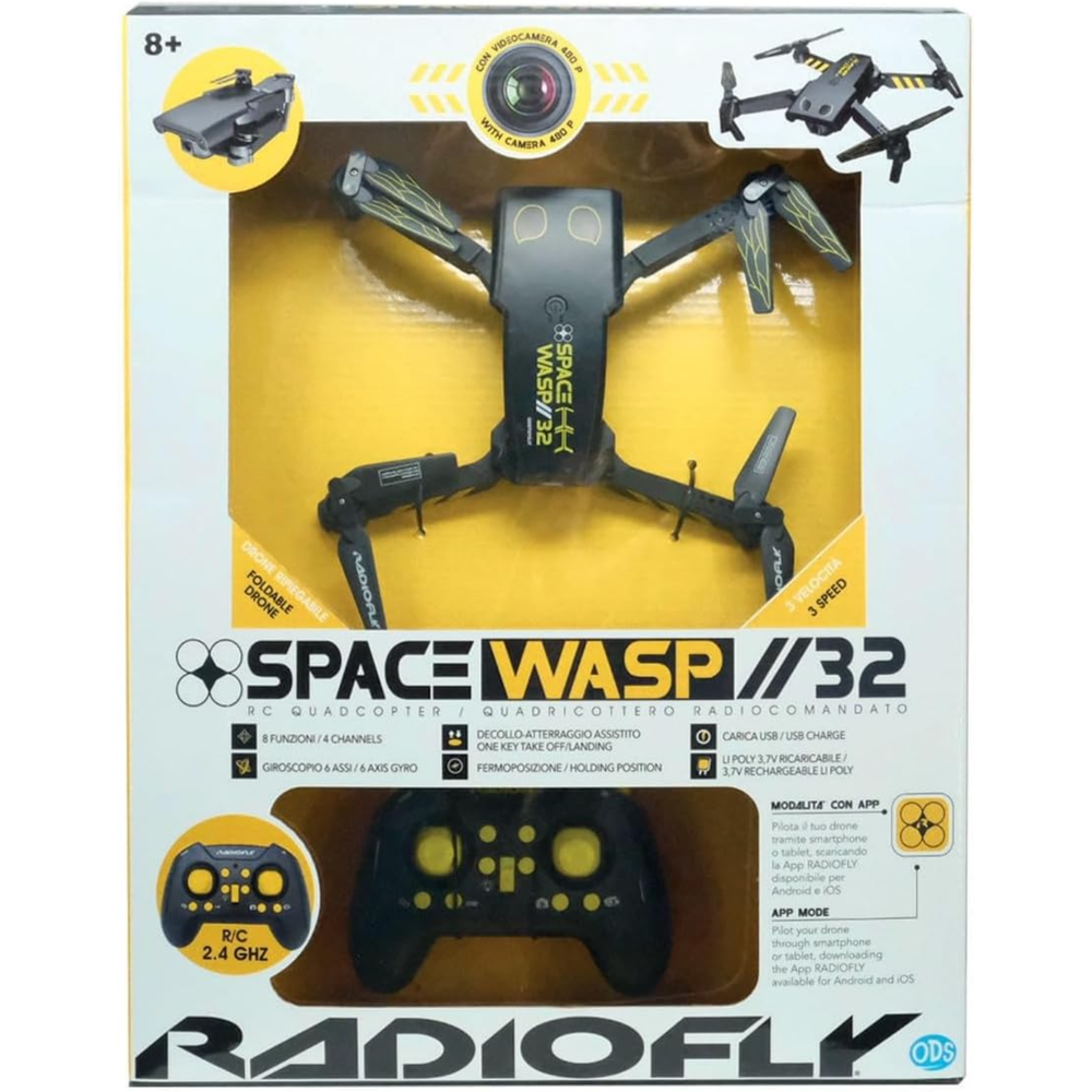 Radiofly Drone Radiocomandato Space Wasp 32