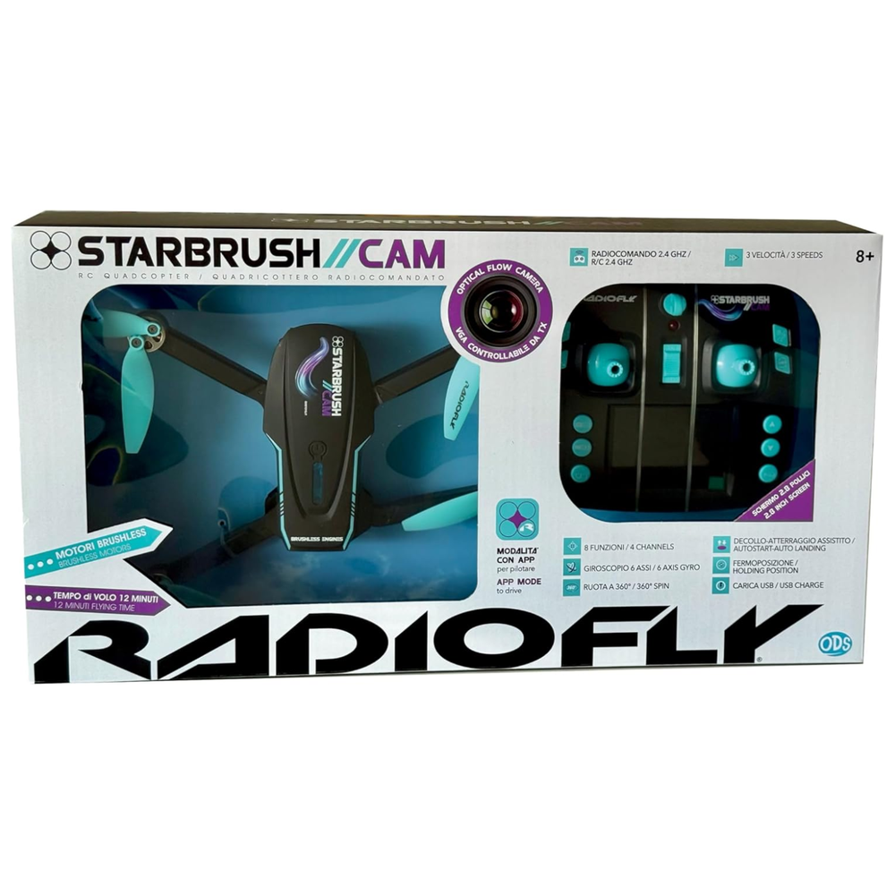 Radiofly StarBrush Quadricottero Drone Radiocomandato