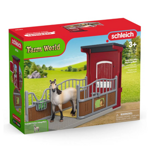 Schleich Box Per Pony Con Giumenta Mustang Farm World 42724