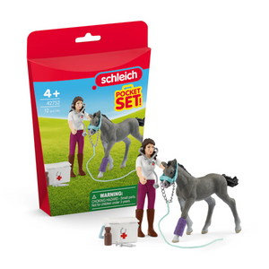 Schleich Pocket Set Signora Kramer Con Puledro Horse Club 42752